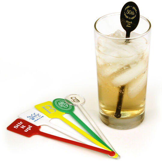 Personalized Plastic Stir Sticks